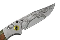 Benchmade Mini Crooked River Mallard Limited Edition Artist Series 15085-2203, Couteau De Poche De Chasse, Casey Underwood Design -Benchmade Soldes Boutique BE15085 2203 05 benchmade