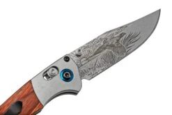 Benchmade Mini Crooked River Pheasant Limited Edition Artist Series 15085-2204, Couteau De Poche De Chasse, Casey Underwood Design -Benchmade Soldes Boutique BE15085 2204 06 benchmade