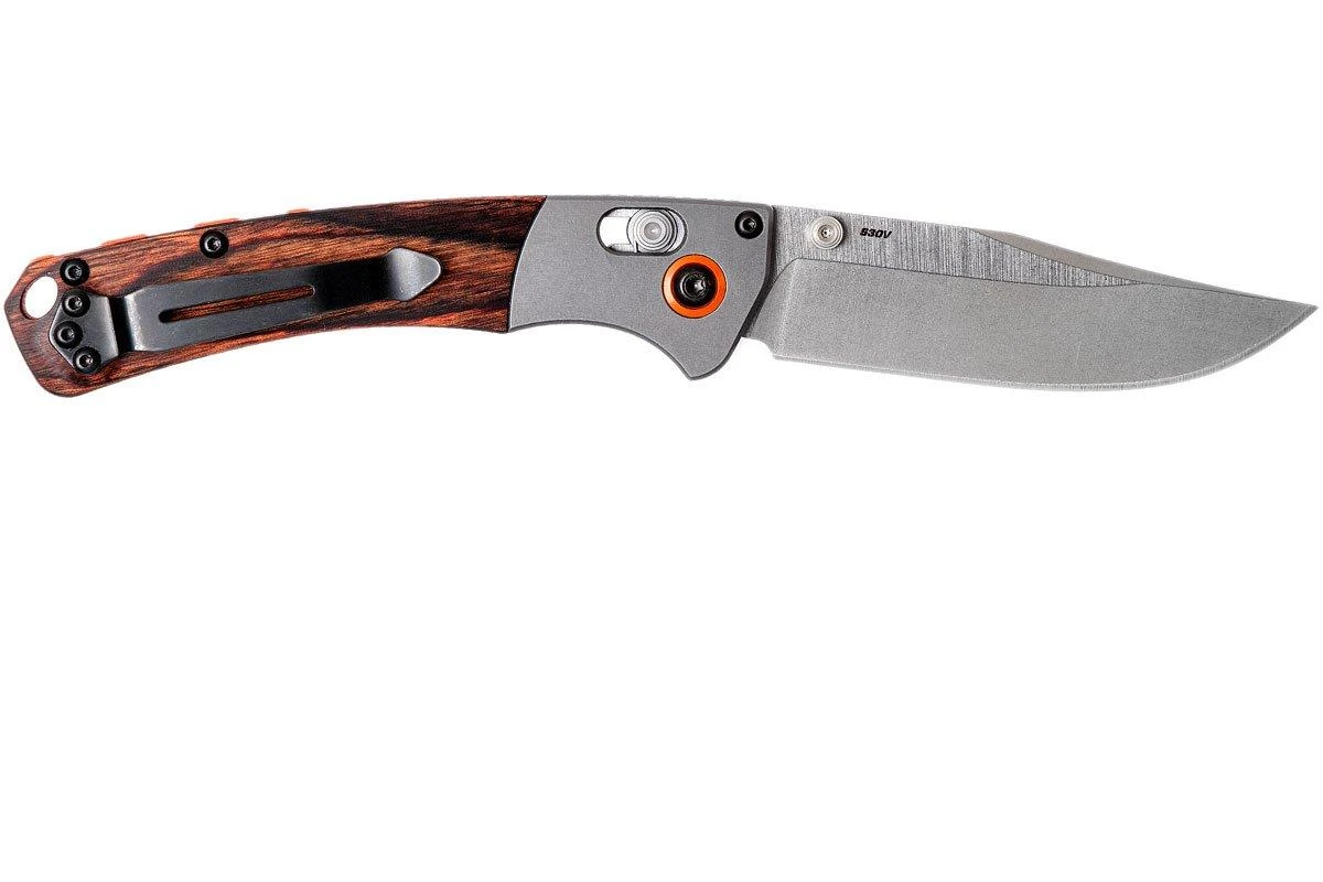 Benchmade Mini Crooked River 15085-2 Couteau De Chasse, Bois 2 Benchmade Mini Crooked River 15085-2 Couteau De Chasse, Bois â Image 2