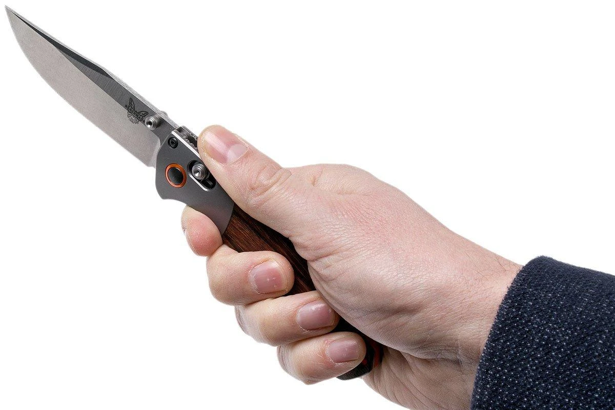 Benchmade Mini Crooked River 15085-2 Couteau De Chasse, Bois 8 Benchmade Mini Crooked River 15085-2 Couteau De Chasse, Bois â Image 8