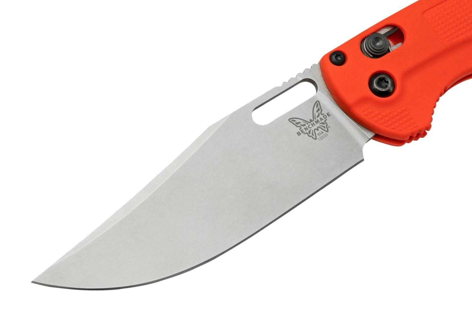Benchmade Taggedout 15535, CPM-154, Orange Grivory, Couteau De Poche De Chasse 3 Benchmade Taggedout 15535, CPM-154, Orange Grivory, Couteau De Poche De Chasse – Image 3