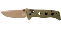 Benchmade 273FE-2 Sibert Mini Adamas OD Green G10, Flat Earth Couteau De Poche, Shane Sibert Design