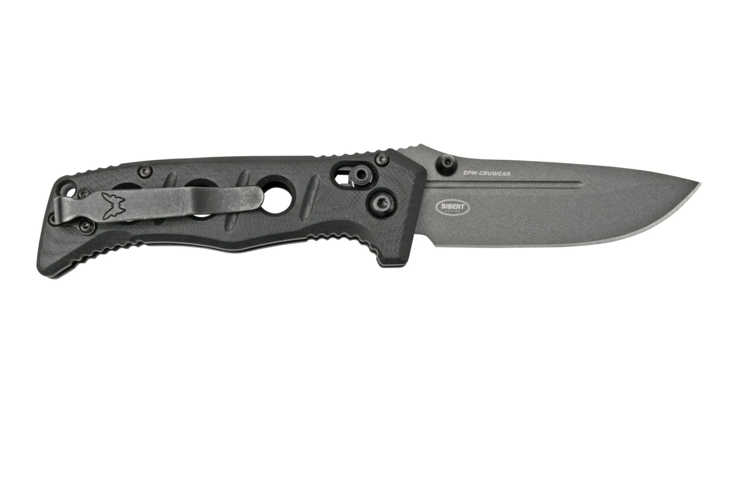Benchmade 273GY-1 Sibert Mini Adamas Black G10, Tungsten Grey Couteau De Poche, Shane Sibert Design 2 Benchmade 273GY-1 Sibert Mini Adamas Black G10, Tungsten Grey Couteau De Poche, Shane Sibert Design – Image 2
