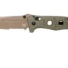 Benchmade 275SFE-2 Sibert Adamas OD Green G10, Flat Earth Serrated Couteau De Poche, Shane Sibert Design