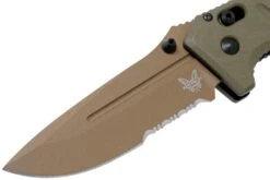 Benchmade 275SFE-2 Sibert Adamas OD Green G10, Flat Earth Serrated Couteau De Poche, Shane Sibert Design -Benchmade Soldes Boutique BE275SFE 2 03 benchmade