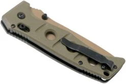 Benchmade 275SFE-2 Sibert Adamas OD Green G10, Flat Earth Serrated Couteau De Poche, Shane Sibert Design -Benchmade Soldes Boutique BE275SFE 2 04 benchmade