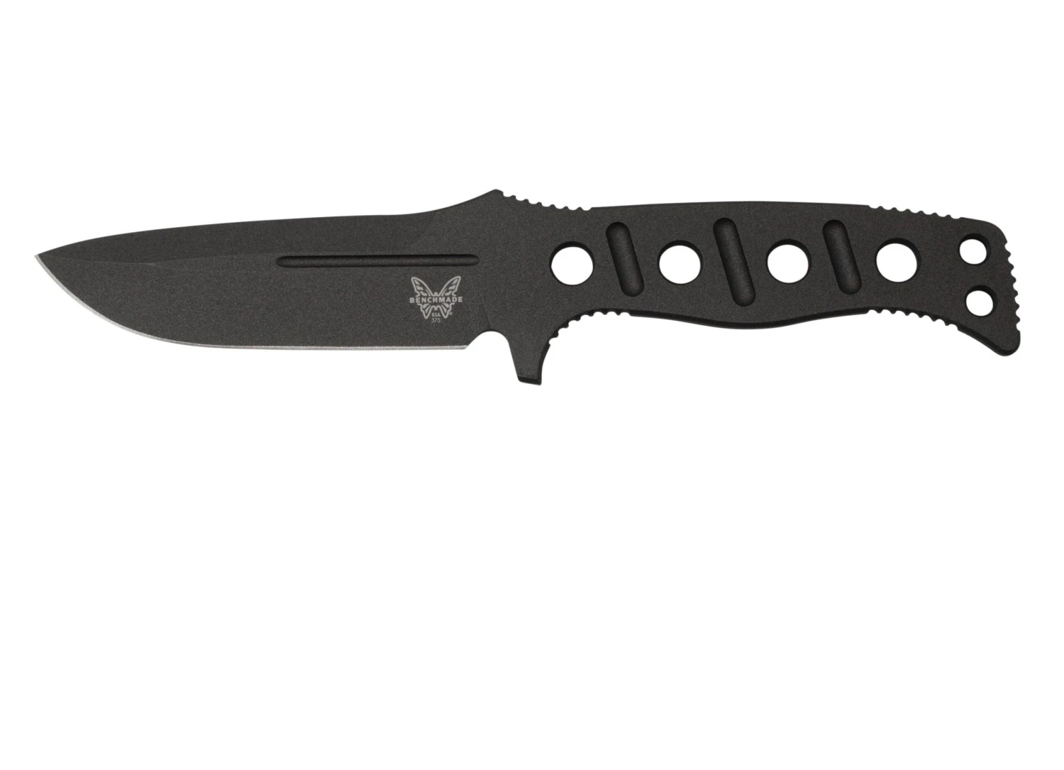 Benchmade 375BK-1 Cobalt Black, Sibert Adamas Couteau Fixe, Shane Sibert Design 1 Benchmade 375BK-1 Cobalt Black, Sibert Adamas Couteau Fixe, Shane Sibert Design