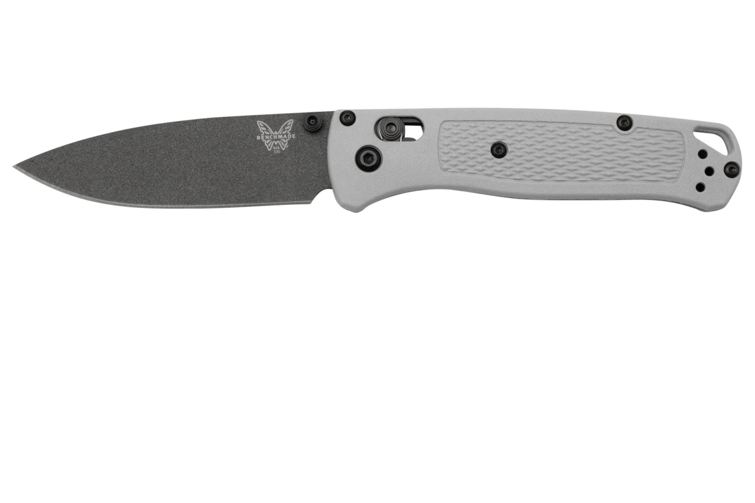 Benchmade Bugout 535BK-08 Storm Gray Grivory, Dark Gray Cerakote, Couteau De Poche 1 Benchmade Bugout 535BK-08 Storm Gray Grivory, Dark Gray Cerakote, Couteau De Poche