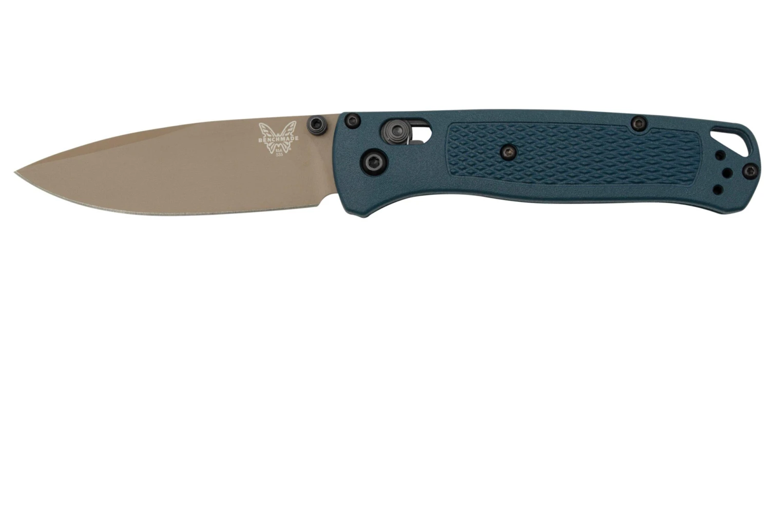 Benchmade Bugout 535FE-05 Crater Blue Grivory, Flat Dark Earth Cerakote, Couteau De Poche 1 Benchmade Bugout 535FE-05 Crater Blue Grivory, Flat Dark Earth Cerakote, Couteau De Poche