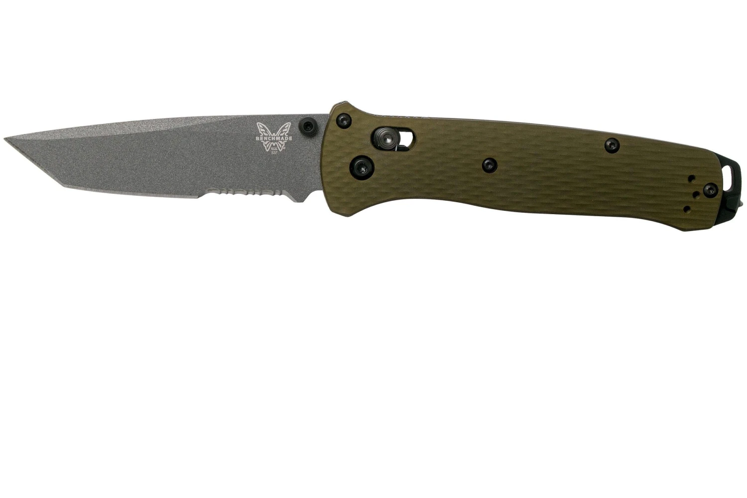Benchmade Bailout Aluminium 537SGY-1 Serrated Couteau De Poche 1 Benchmade Bailout Aluminium 537SGY-1 Serrated Couteau De Poche