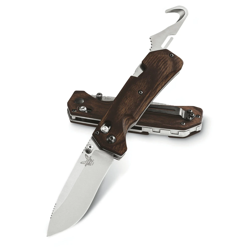 Couteau Pliant Multi-fonctions Grizzly Creek Manche Bois Stabilisé Benchmade 2 Couteau Pliant Multi-fonctions Grizzly Creek Manche Bois Stabilisé Benchmade – Image 2