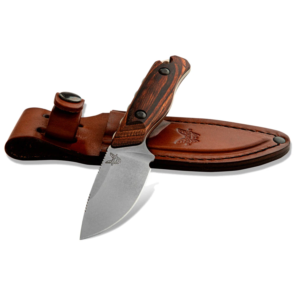 Couteau De Chasse Hidden Canyon Hunter Manche Bois Stabilisé Benchmade 3 Couteau De Chasse Hidden Canyon Hunter Manche Bois Stabilisé Benchmade – Image 3