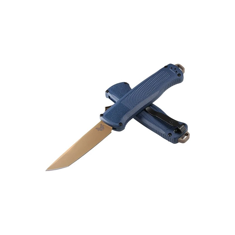 Couteau Automatique Benchmade Shootout Crater Blue Grivory 2 Couteau Automatique Benchmade Shootout Crater Blue Grivory – Image 2