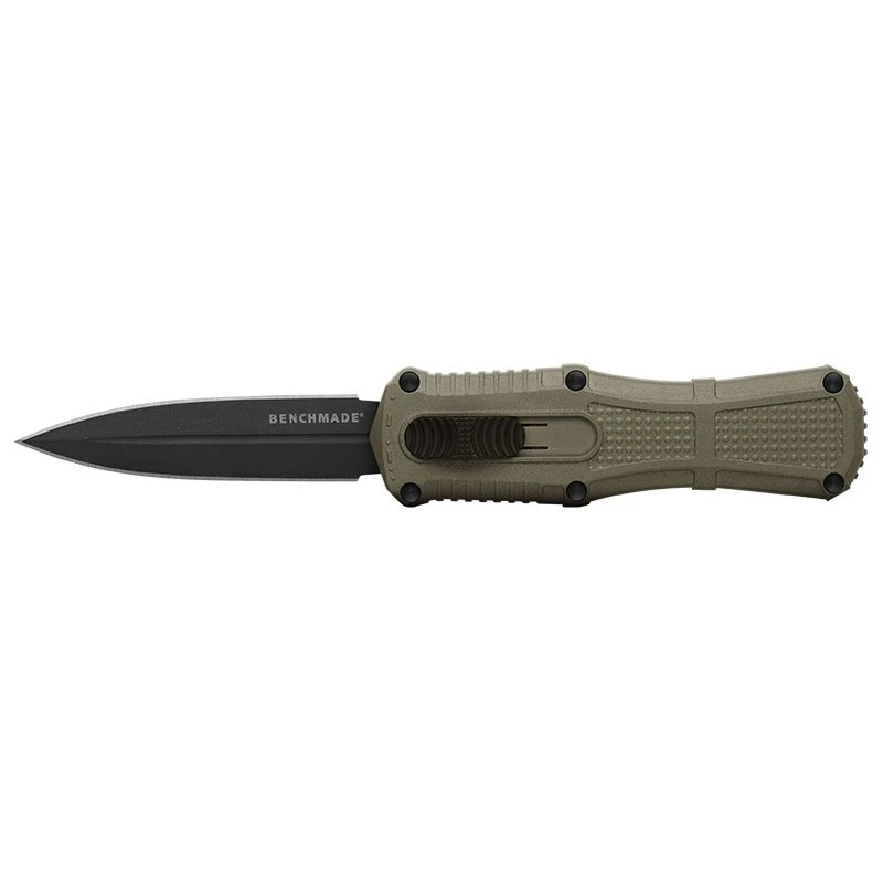 Couteau Automatique OTF Benchmade Mini Claymore Green Grivory 1 Couteau Automatique OTF Benchmade Mini Claymore Green Grivory